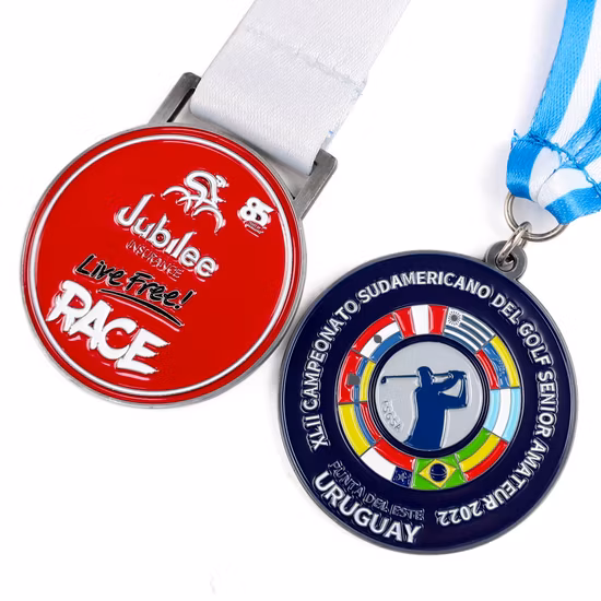 Personalizado 2023 lembrança barata esporte trilha 5k 10k crianças correndo bicicleta metal liga de zinco medalhas correr medalhão para crianças